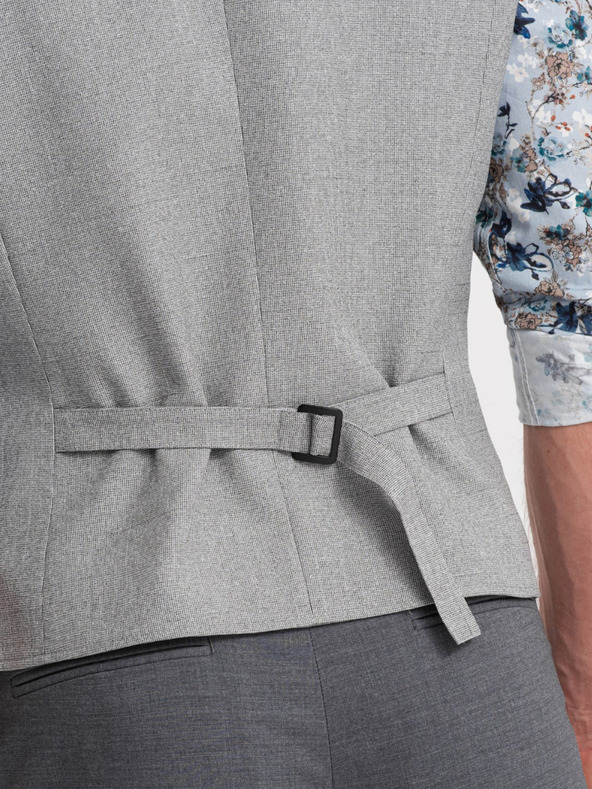 Ombre Clothing Svetlošedé pánske sako s golierom Ombre Clothing