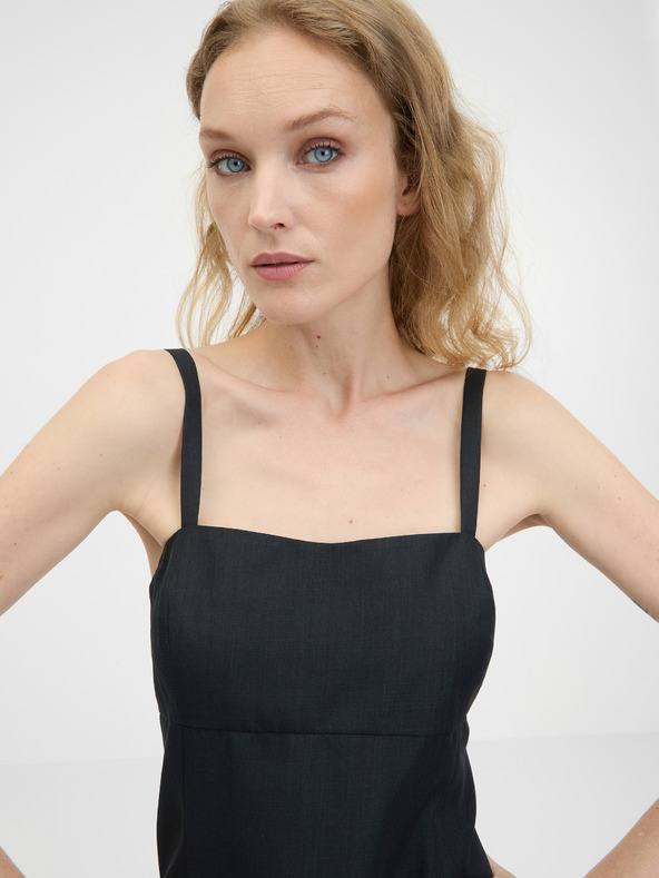 Orsay Čierne dámske krátke šaty ORSAY