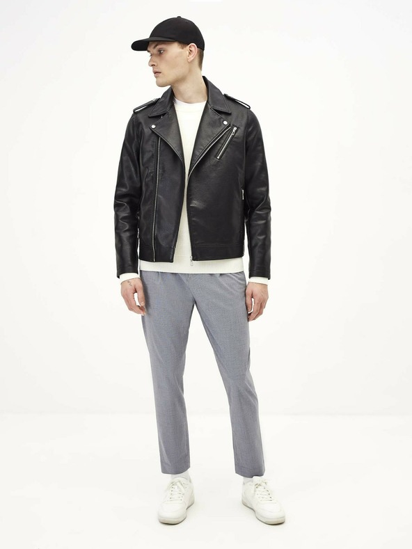 Celio Šedé pánske skrátené nohavice Celio