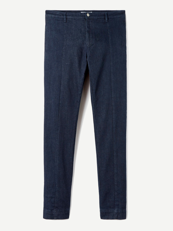 Celio Tmavomodré pánske džínsy slim fit strihu s prúžkom Celio C25