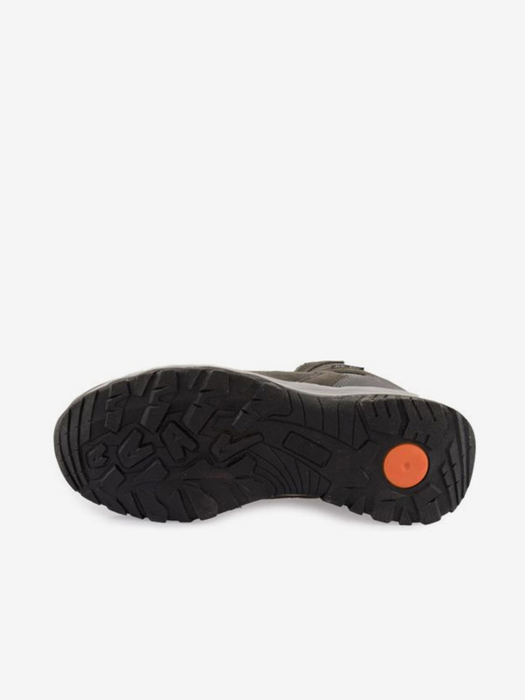 ALPINE PRO Šedo-zelené unisex outdoorové topánky ALPINE PRO ROMOOS