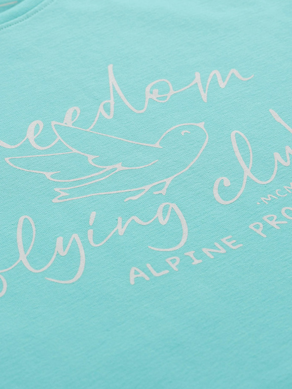 ALPINE PRO Tyrkysové dámske tričko ALPINE PRO Allona