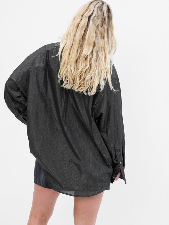 GAP Košeľa s metalickou niťou oversize GAP
