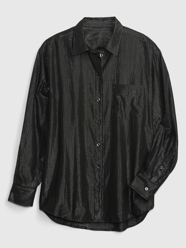 GAP Košeľa s metalickou niťou oversize GAP