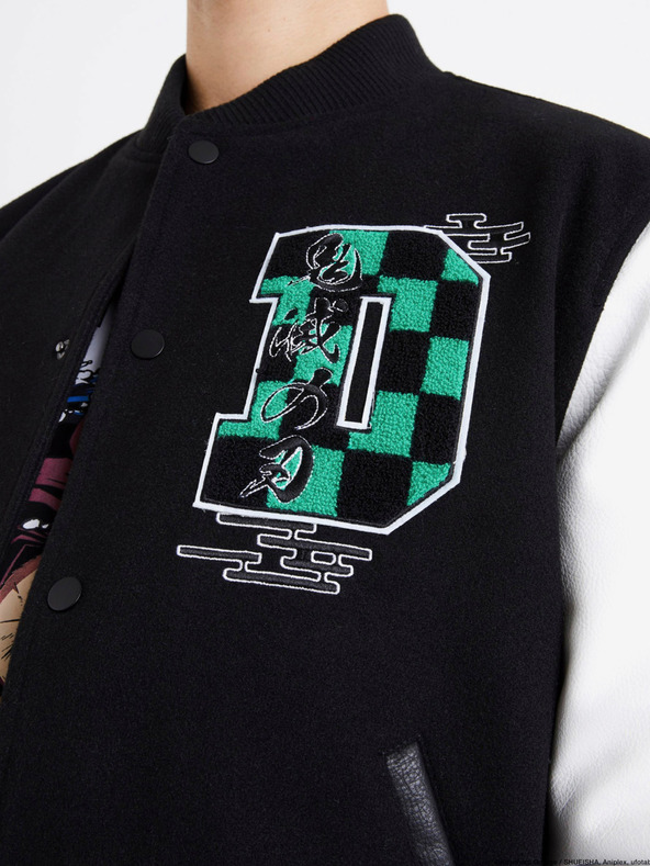 Celio Čierna pánska bunda Celio Demon Slayer