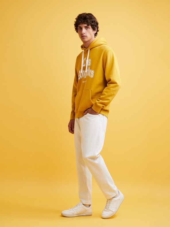 Celio Horčicová pánska mikina Celio Fecago