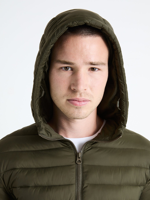 Celio Khaki pánska prešívaná bunda Celio Fububble