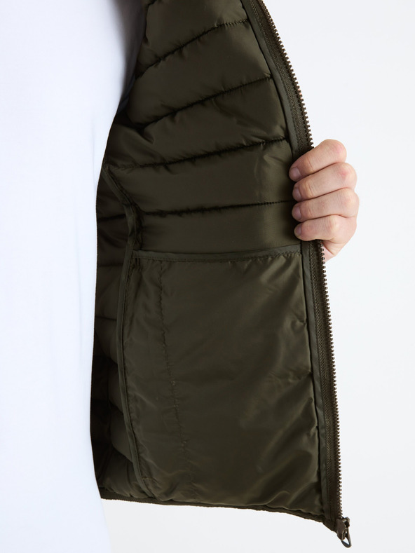 Celio Khaki pánska prešívaná bunda Celio Fububble
