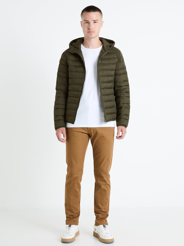 Celio Khaki pánska prešívaná bunda Celio Fububble