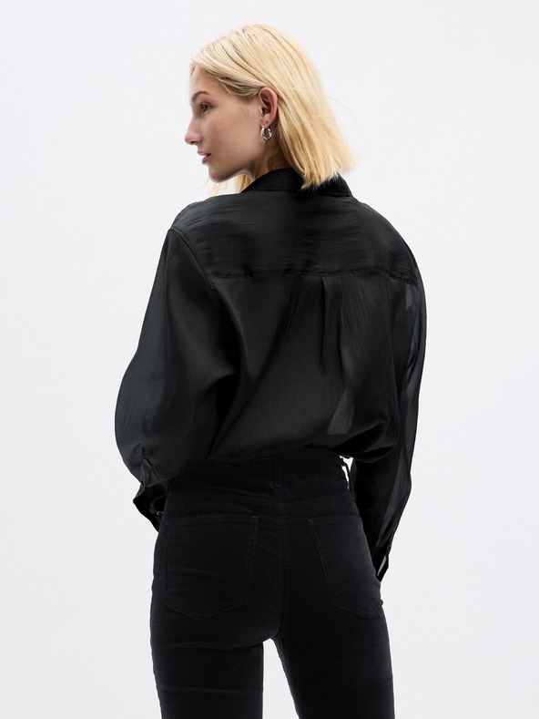 GAP Priesvitná košeľa oversize GAP