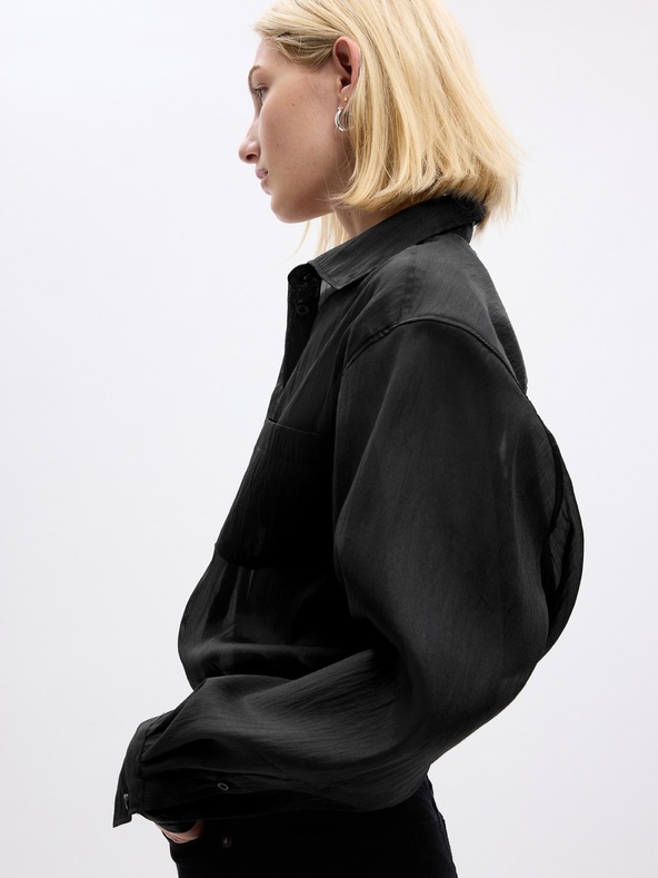 GAP Priesvitná košeľa oversize GAP