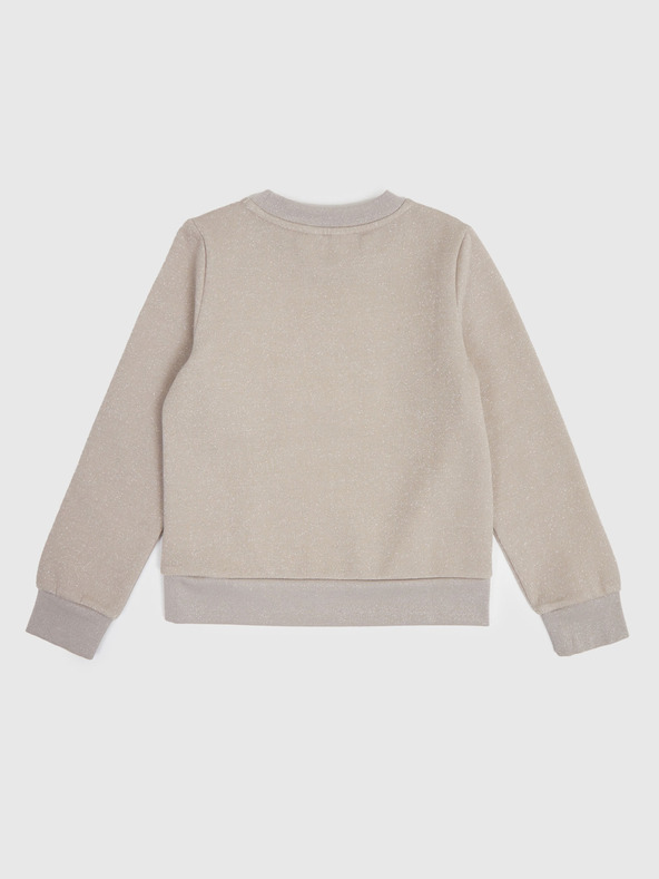 GAP Detská mikina s logom a fleece GAP