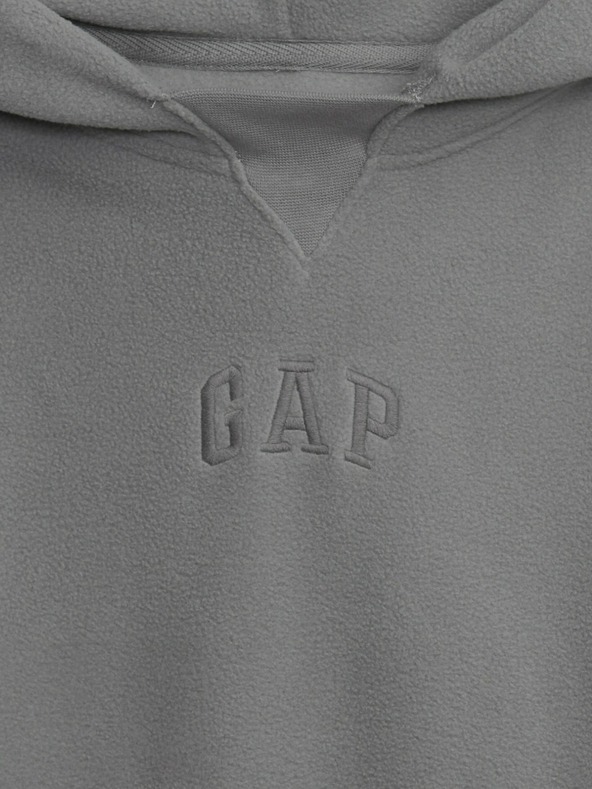 GAP Detská mikina s logom a fleece GAP