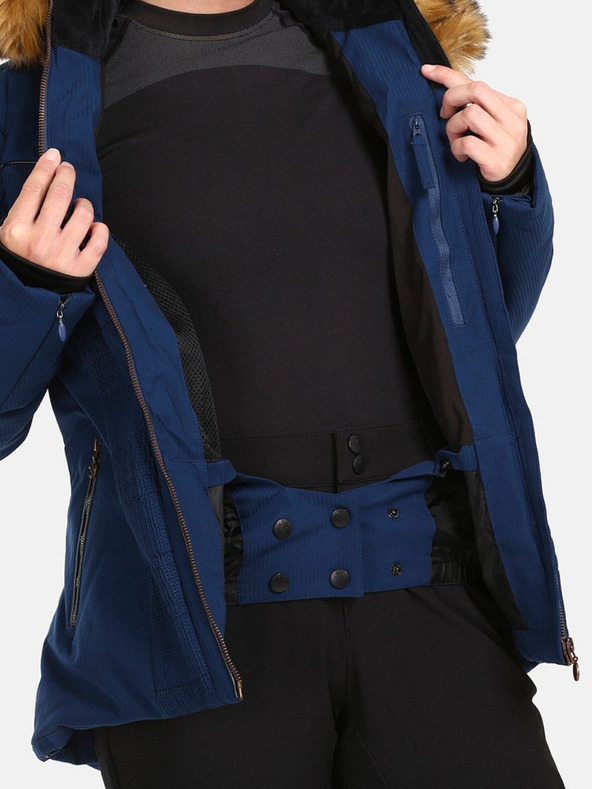 Kilpi Tmavomodrá dámska zateplená lyžiarska bunda Kilpi Emilin-W