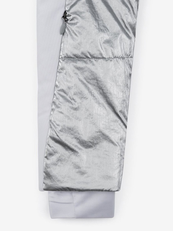 Kilpi Dámska lyžiarska bunda Kilpi Dalila v bielej, sivej a striebornej farbe