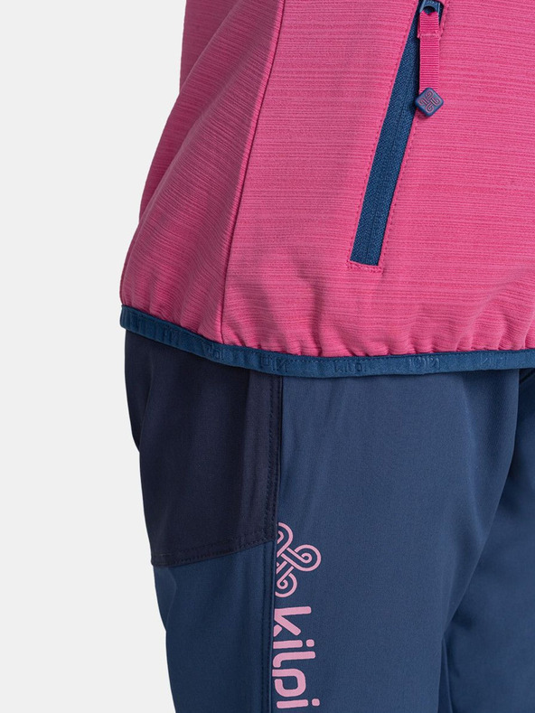 Kilpi Ružová dievčenská mikina Kilpi MEMPHIS-JG