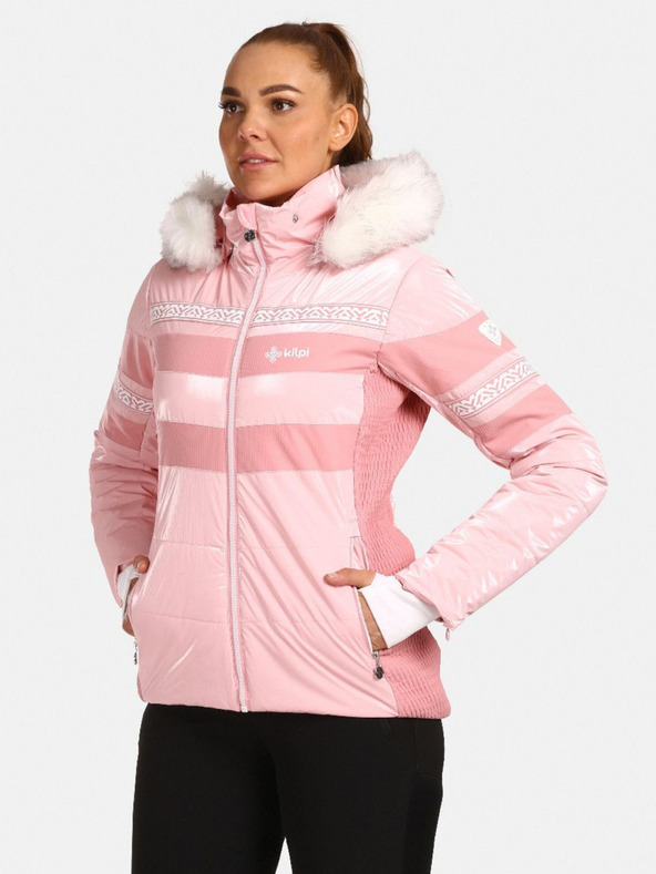 Kilpi Svetloružová dámska lyžiarska bunda Kilpi Dalila