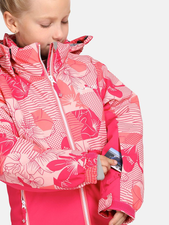 Kilpi Tmavoružová dievčenská lyžiarska bunda Kilpi Samara-JG