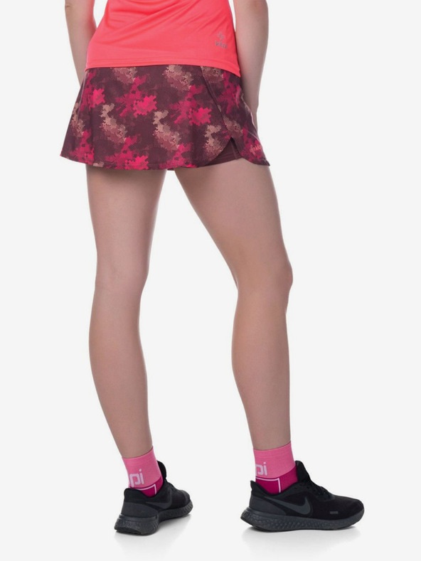 Kilpi Dámska vínovo červená bežecká sukňa Kilpi Titicaca-W