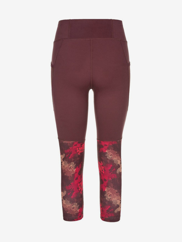 Kilpi Vínové dámske trojštvrťové športové legíny Kilpi Solas