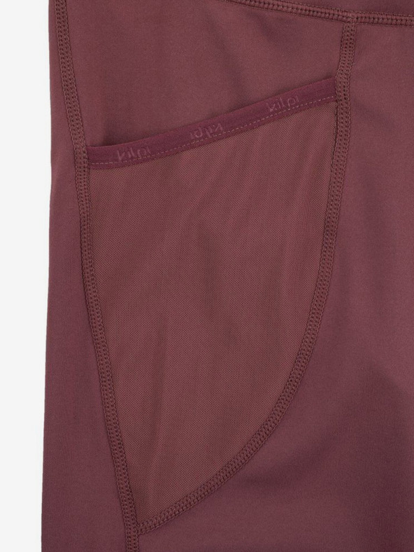 Kilpi Vínové dámske trojštvrťové športové legíny Kilpi Solas