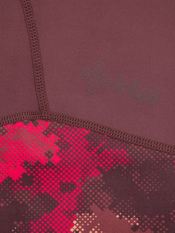 Kilpi Vínové dámske trojštvrťové športové legíny Kilpi Solas