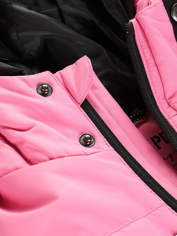 ALPINE PRO Ružová dievčenská bunda s membránou PTX Alpine Pro Werdo