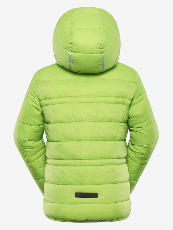 ALPINE PRO Detská obojstranná bunda hi-therm ALPINE PRO DOUWO zelená
