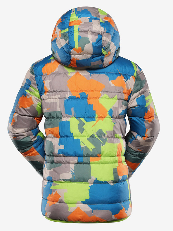 ALPINE PRO Detská obojstranná bunda hi-therm ALPINE PRO DOUWO zelená