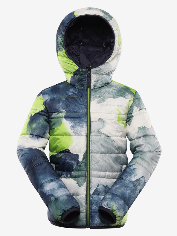 ALPINE PRO Detská obojstranná bunda hi-therm ALPINE PRO DOUWO modrá