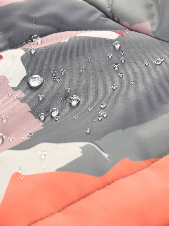 ALPINE PRO Šedo-ružová dievčenská bunda s membránou PTX Alpine Pro Werdo