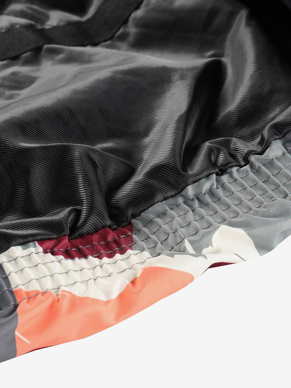 ALPINE PRO Šedo-ružová dievčenská bunda s membránou PTX Alpine Pro Werdo