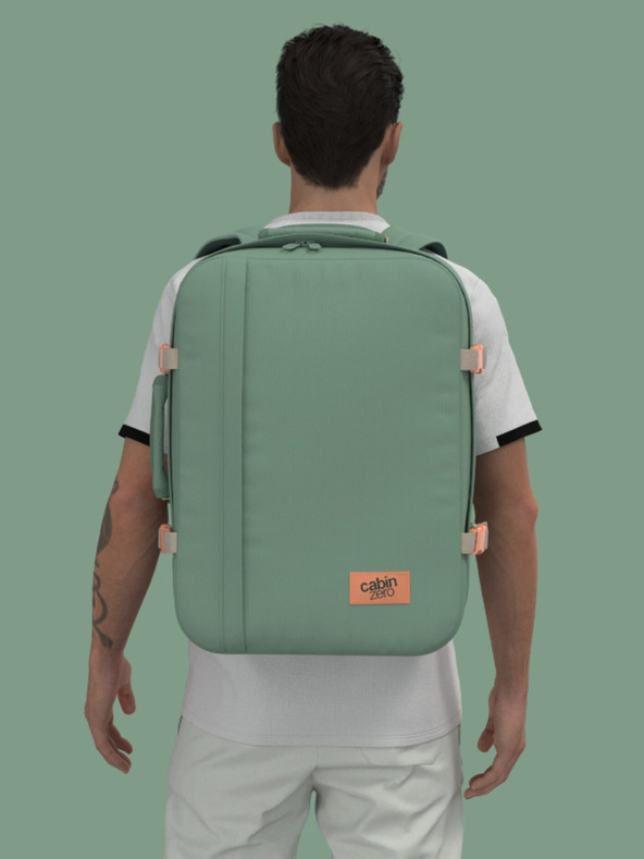 CabinZero Zelený dámsky batoh CabinZero Classic 44L Sage forest