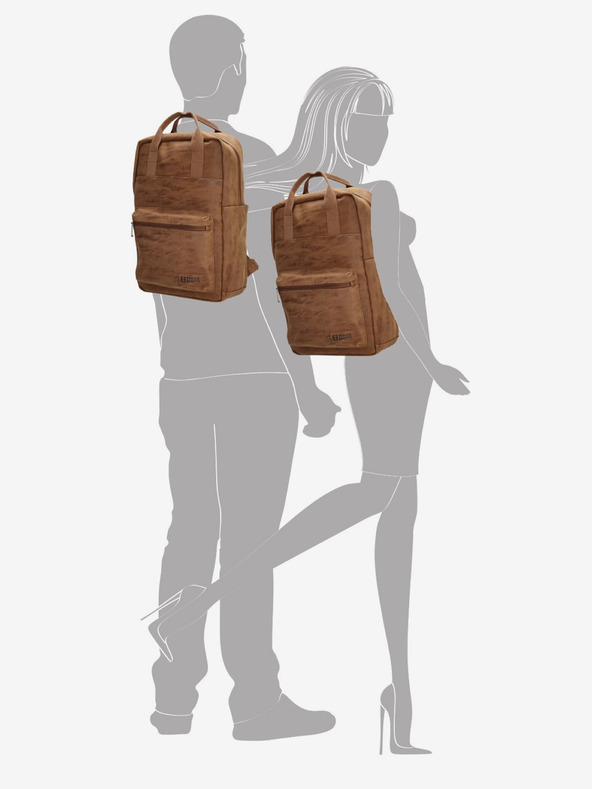 Enrico Benetti Batoh Enrico Benetti Rotterdam 13" batoh na notebook Camel