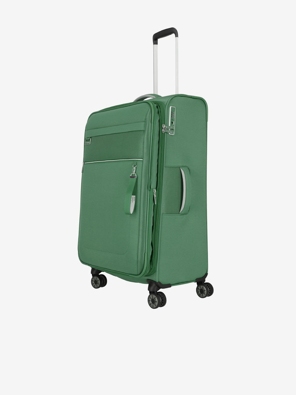 Travelite Zelený cestovný kufor Travelite Miigo 4w L