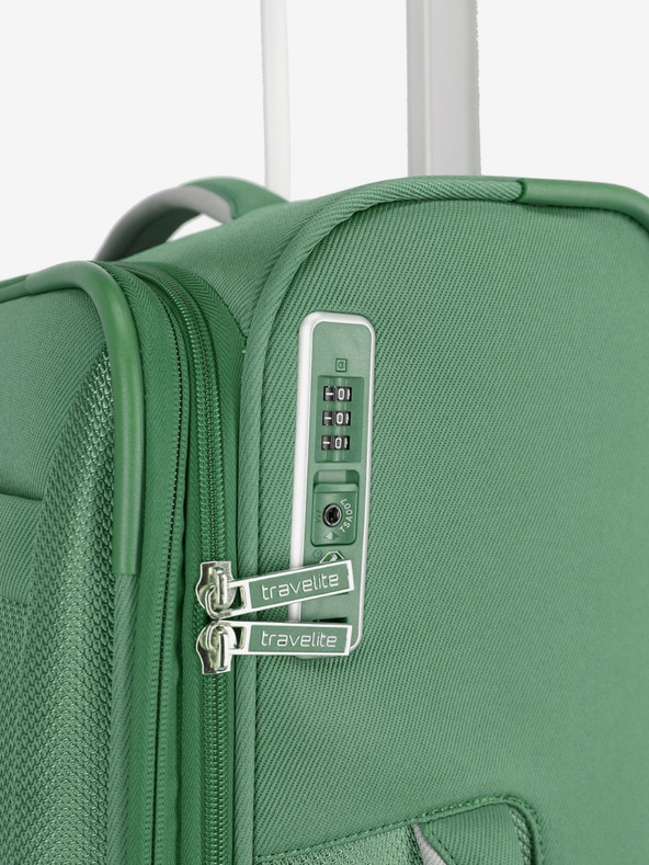 Travelite Zelený cestovný kufor Travelite Miigo 4w L