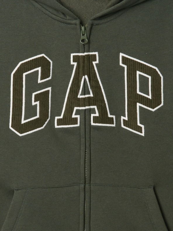GAP Detská mikina s logom a fleece GAP