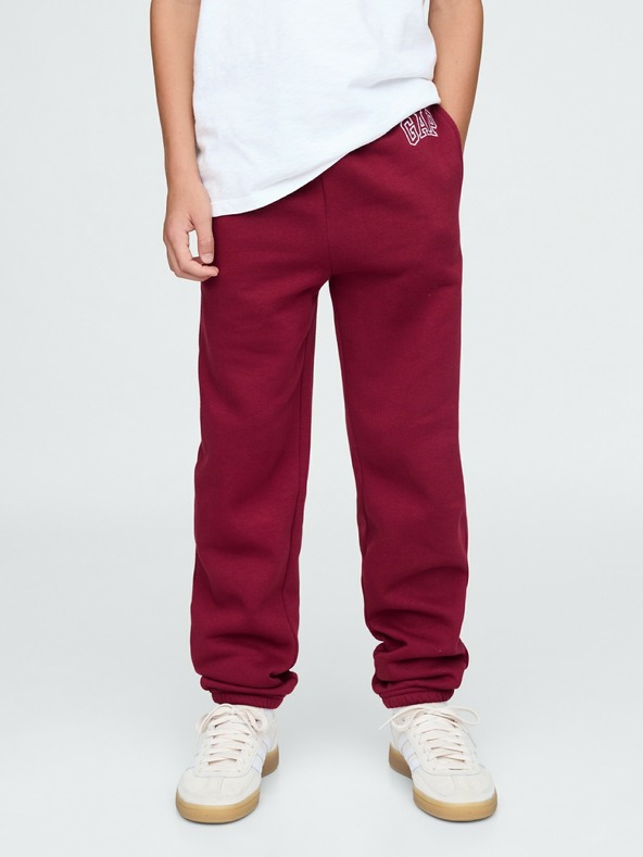 GAP Detské tepláky fleece logo army GAP