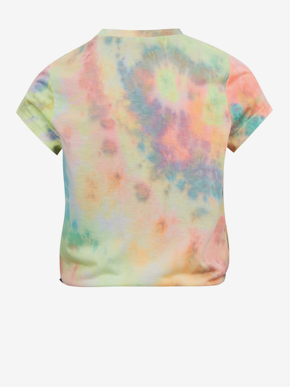 Sam 73 Tyrkysové a žlté dievčenské vzorované tričko SAM73 Auriga