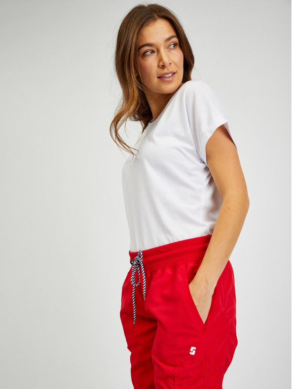 Sam 73 Červené dámske trojštvrťové nohavice SAM 73 Lynx