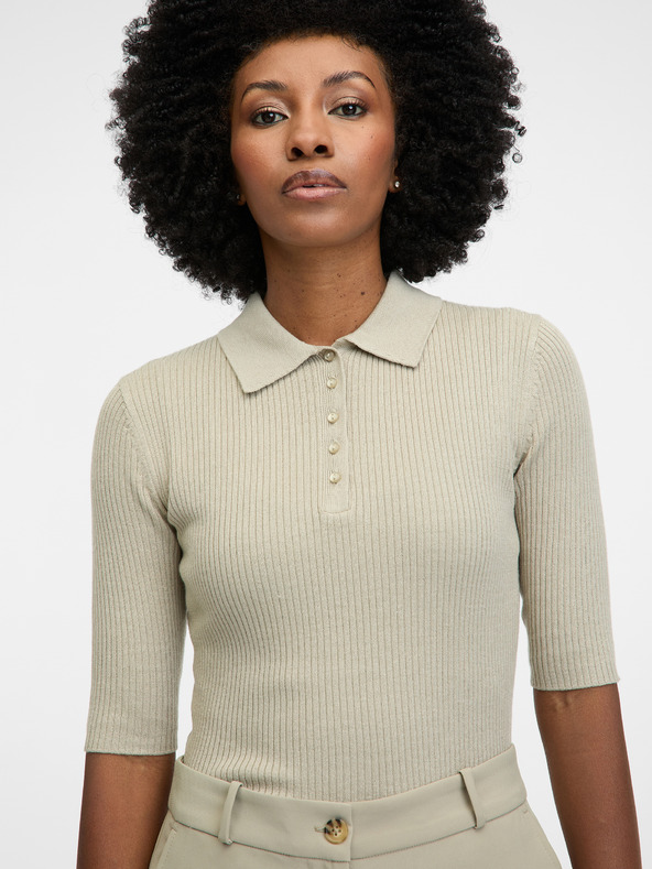 Orsay Šedé dámske tričko s krátkym rukávom ORSAY