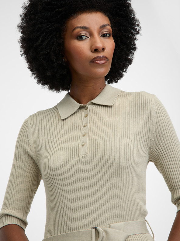 Orsay Šedé dámske midi šaty ORSAY