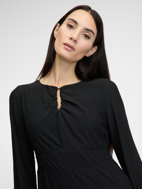 Orsay Čierne dámske midi šaty ORSAY