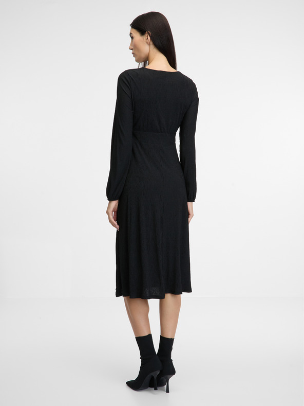 Orsay Čierne dámske midi šaty ORSAY