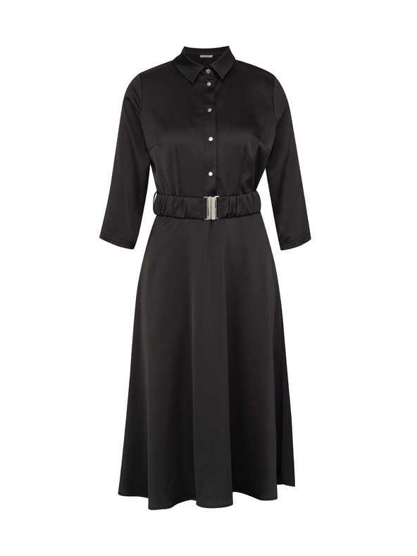 Orsay Čierne dámske šaty ku kolenám ORSAY