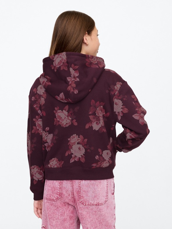 GAP Detská mikina s logom a fleece GAP