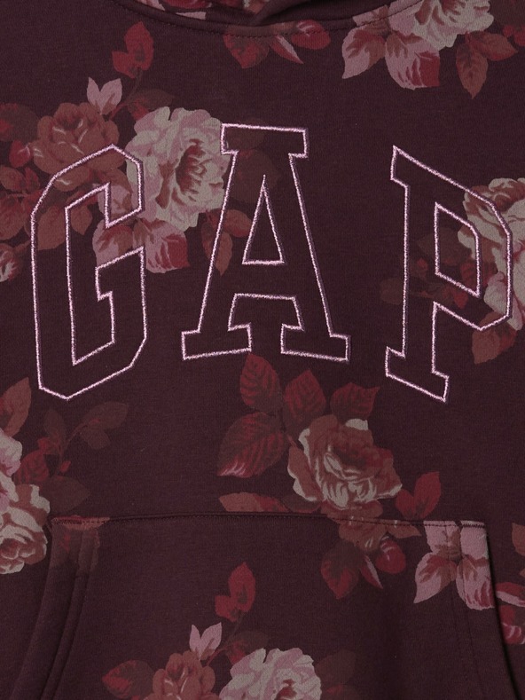 GAP Detská mikina s logom a fleece GAP