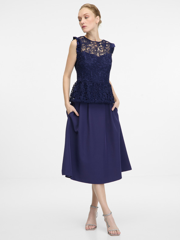 Orsay Tmavomodrá dámska blúzka ORSAY