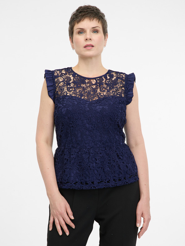 Orsay Tmavomodrá dámska blúzka ORSAY