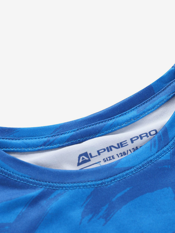ALPINE PRO Modré detské rýchle sušiace tričko ALPINE PRO AMADO